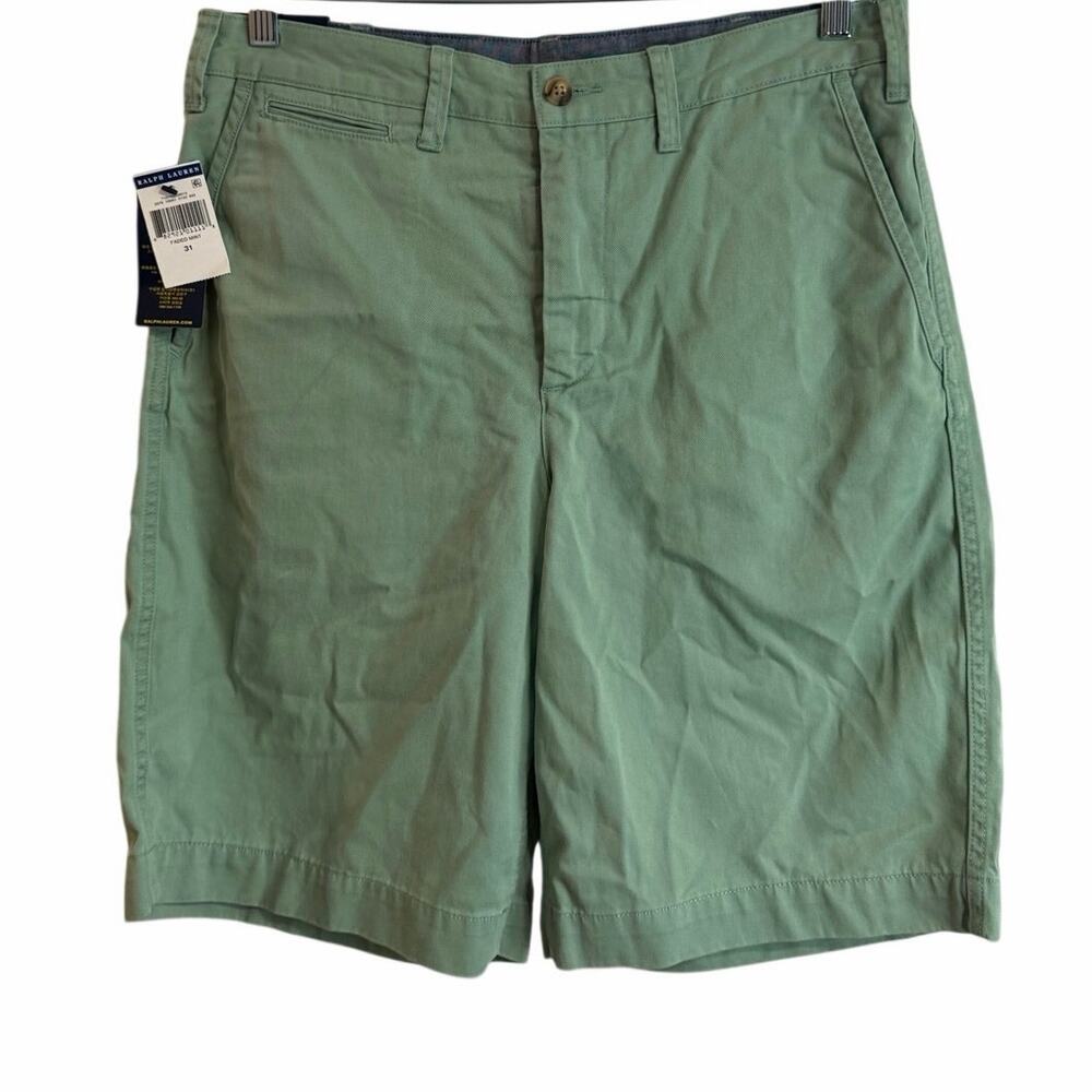 Polo Ralph Lauren NWT Relaxed Fit 10” Chino Shorts in Faded Mint Green Sz 31